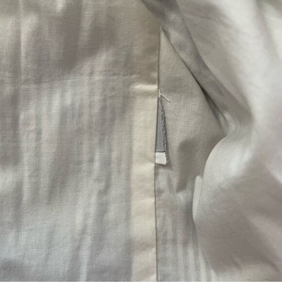 J. Crew Nautical Coastal V Neck Seersucker Tie Front Sleeveless Dress Sz 2 - Picture 11 of 11